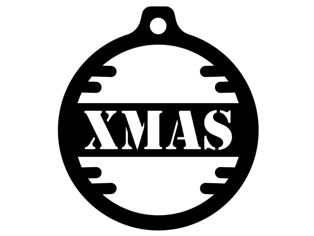 Laser Cut Xmas Ball Ornament