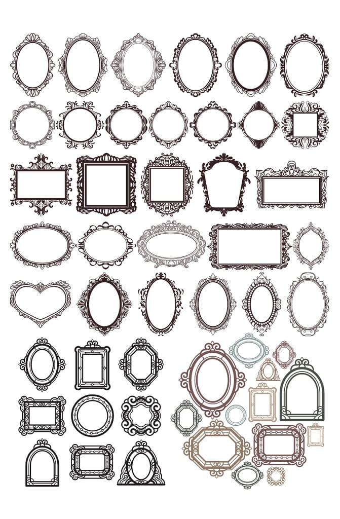 Laser Cut Decorative Frame Designs
