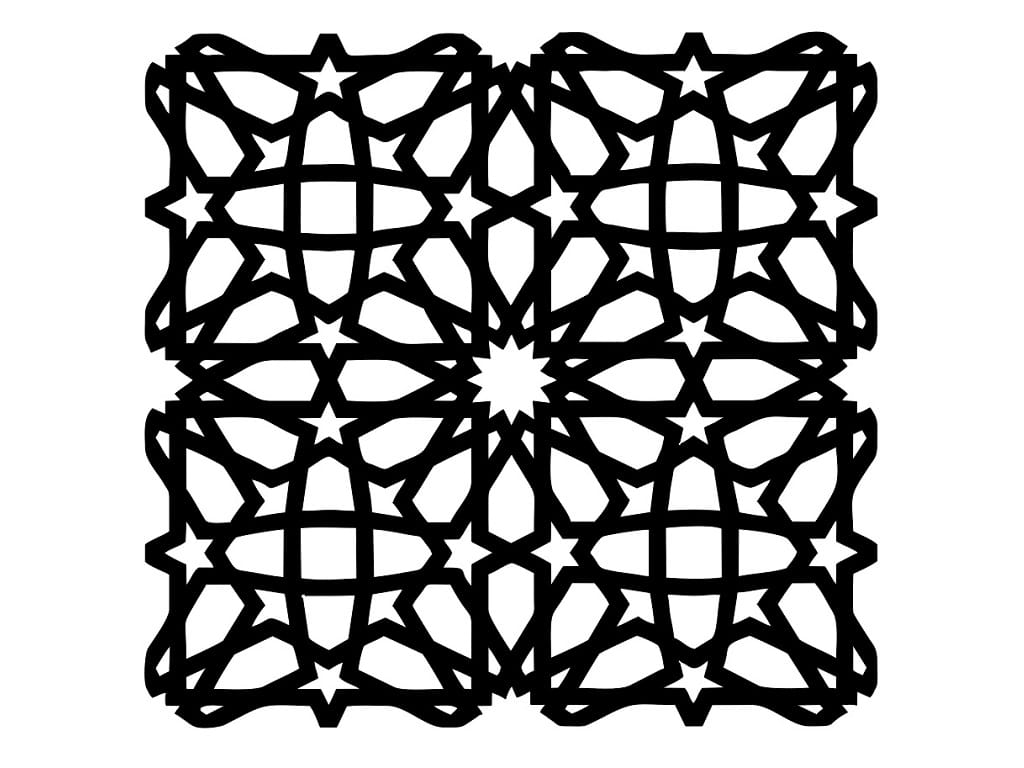 Laser Cut Geometric Pattern for Panel