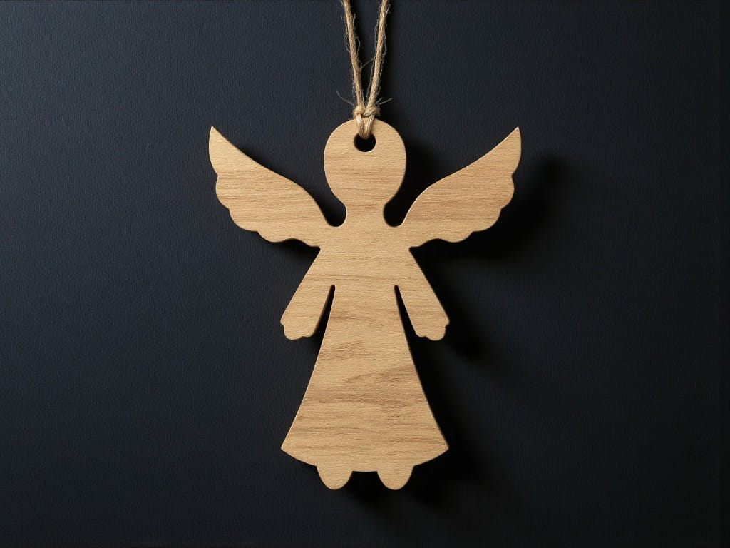 Laser Cut Christmas Tree Angel Ornament