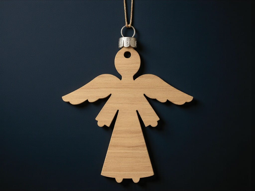 Laser Cut Holiday Angel Christmas Ornament