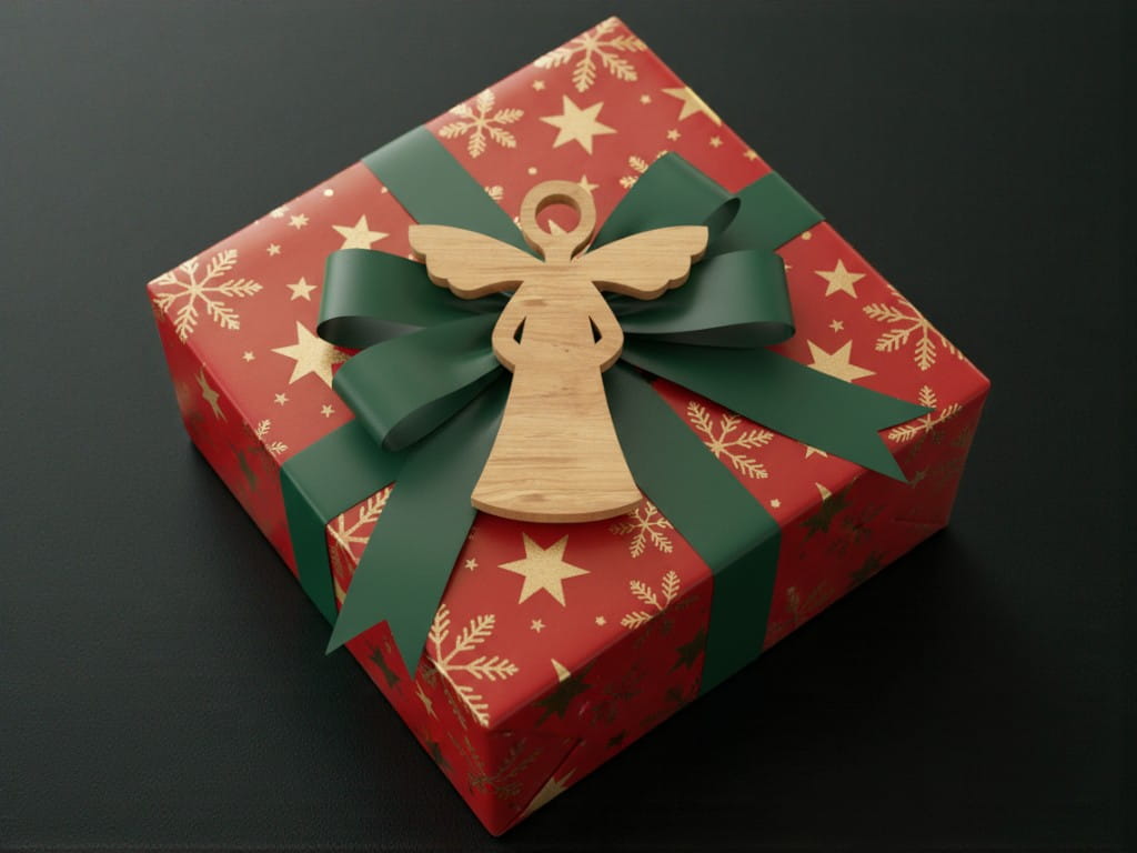 Laser Cut Unfinished Angel Ornament