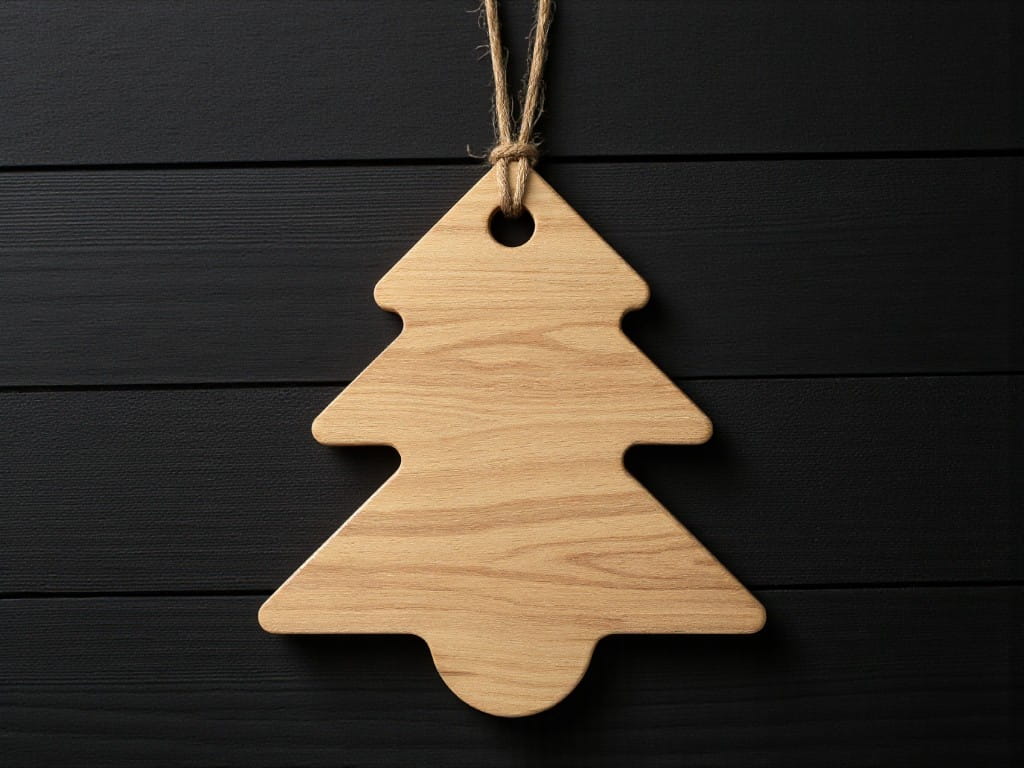 Laser Cut Christmas Tree Shaped Ornament