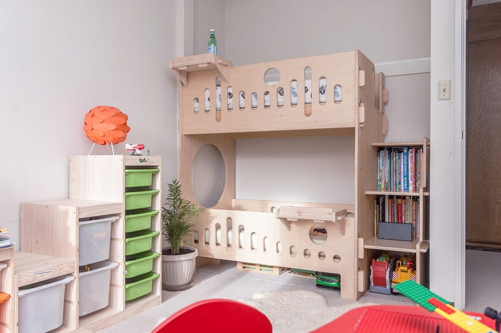 Laser Cut Bunk Bed with No Screws