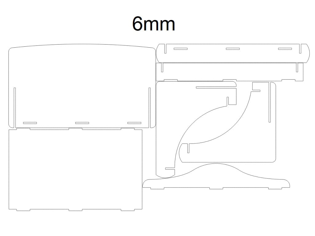 Laser Cut Small Wooden Pet Bed for Dogs