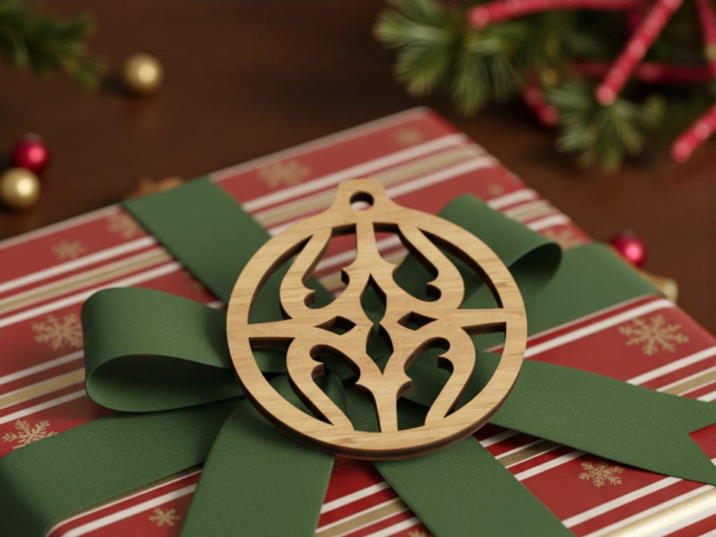 Laser Cut Decorative Christmas Ornament