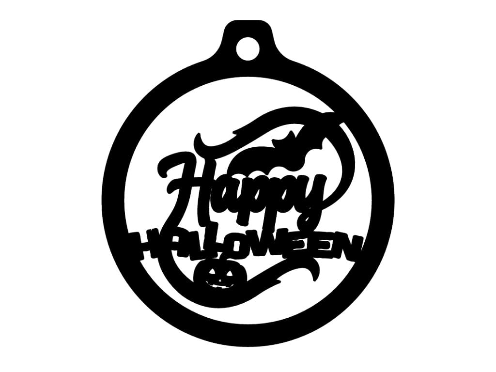 Laser Cut Halloween Themed Tree Ornament