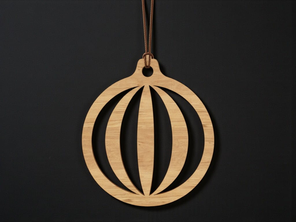 Laser Cut Decorative Christmas Tree Bauble