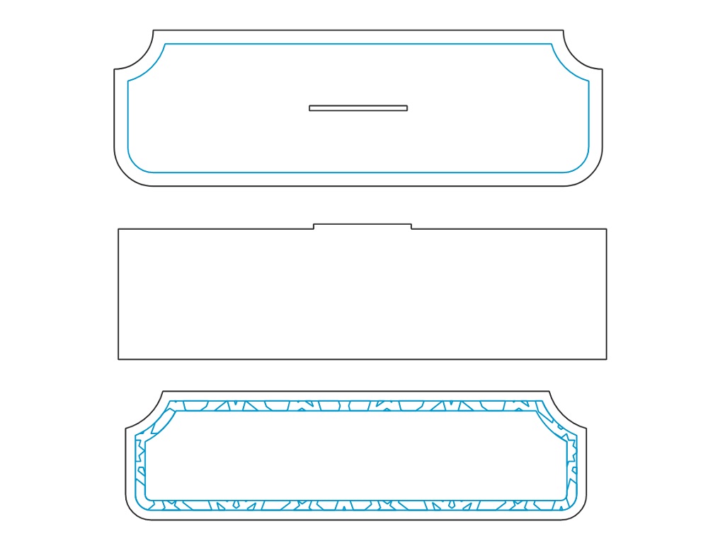 Laser Cut Wooden Office Desk Name Plate