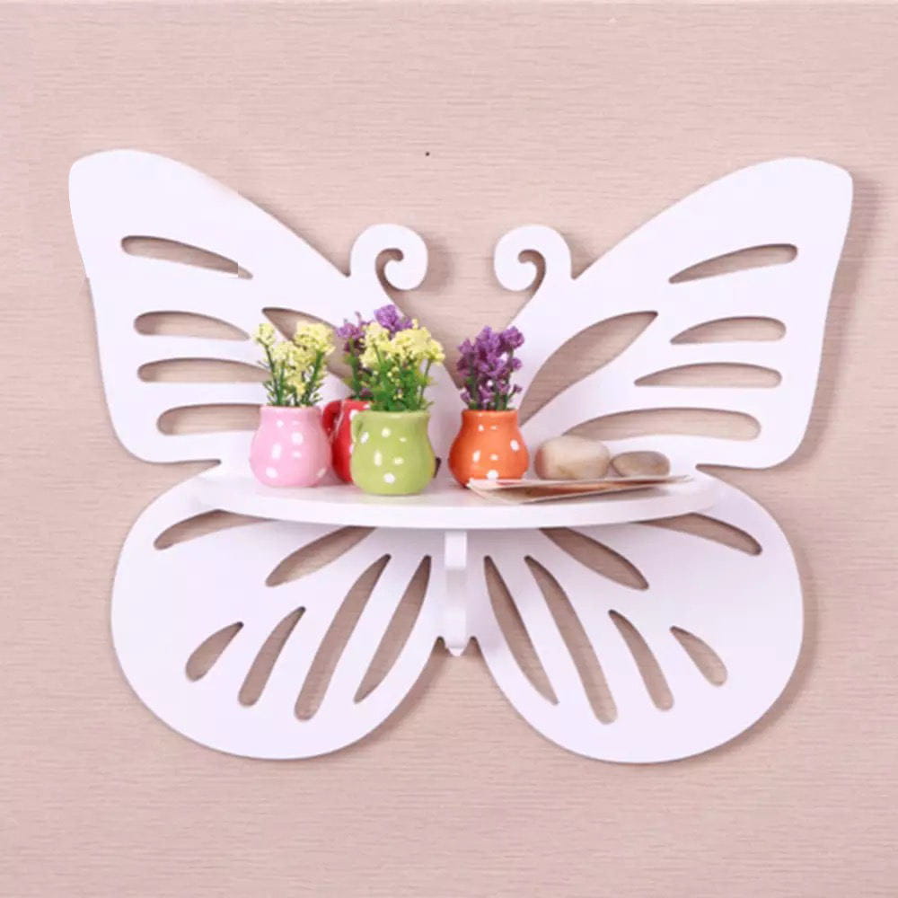 Laser Cut Decorative Butterfly Wall Shelf