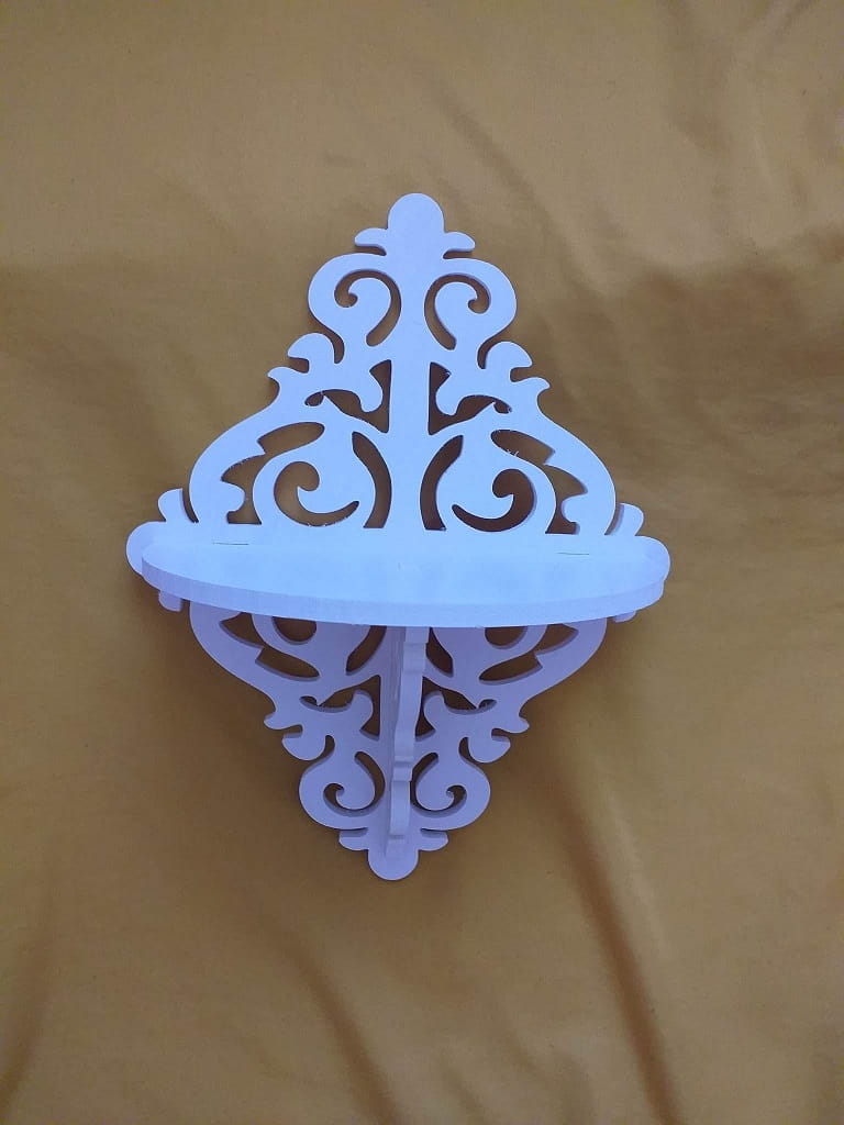 Laser Cut Decorative Victorian Style Wall Shelf