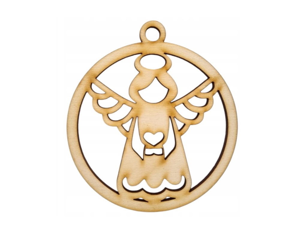 Laser Cut Angel Christmas Tree Hanging Ornament