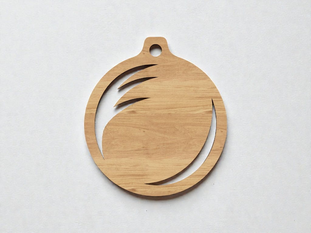 Laser Cut Abstract Design Christmas Tree Bauble CDR DXF SVG File Free ...