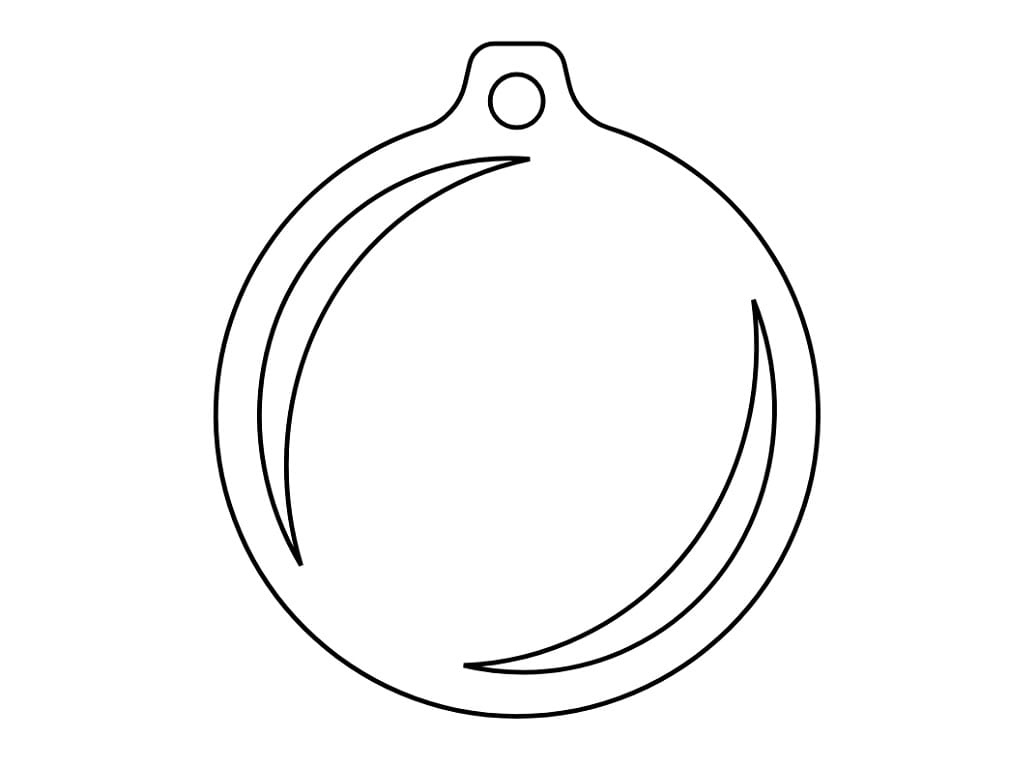 Laser Cut Christmas Holiday Ornament