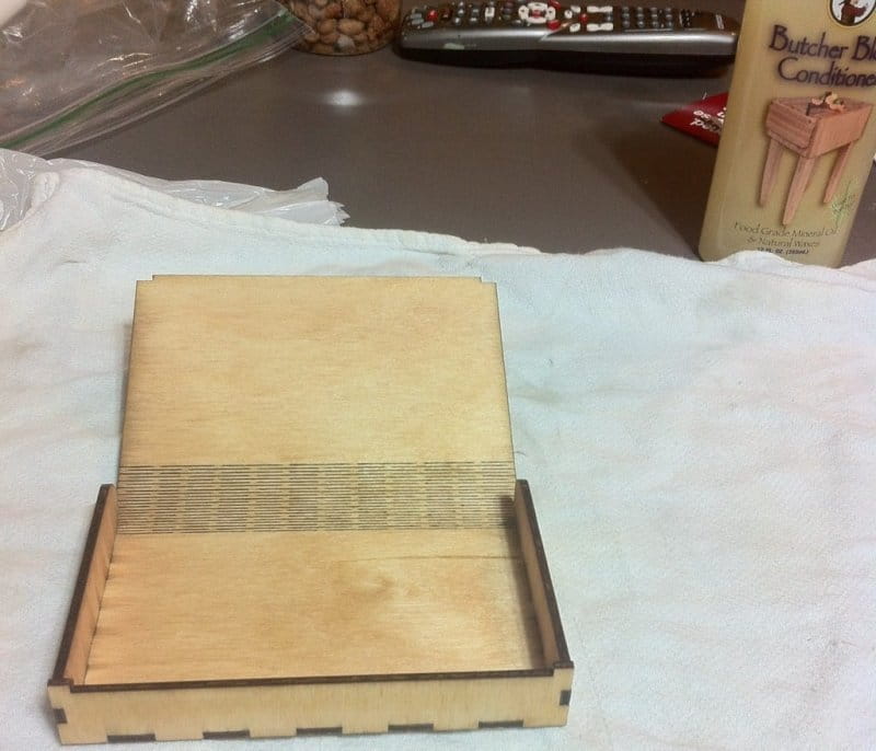 Laser Cut Snap Fit Wooden Flex Box with Living Hinge