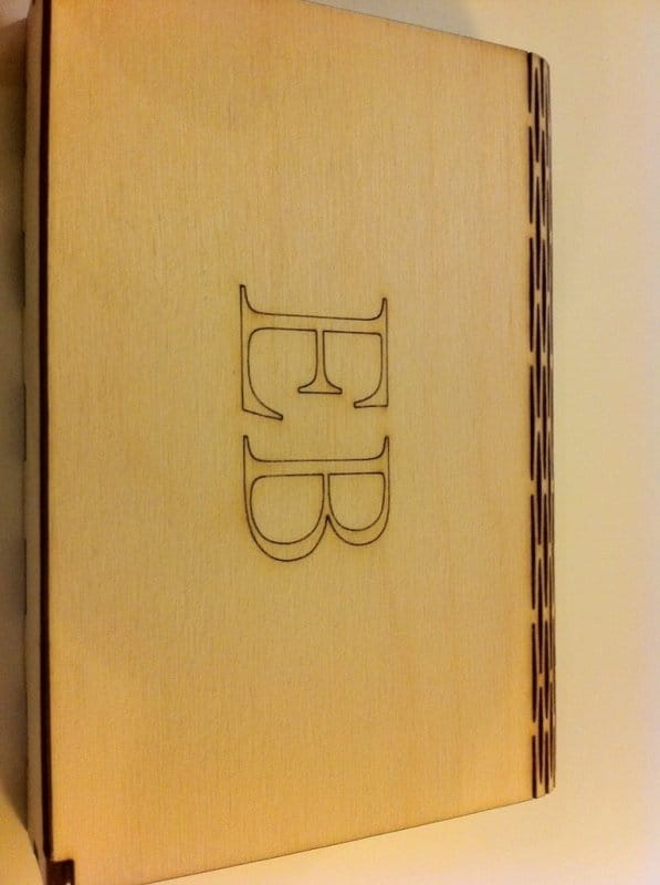 Laser Cut Snap Fit Wooden Flex Box with Living Hinge