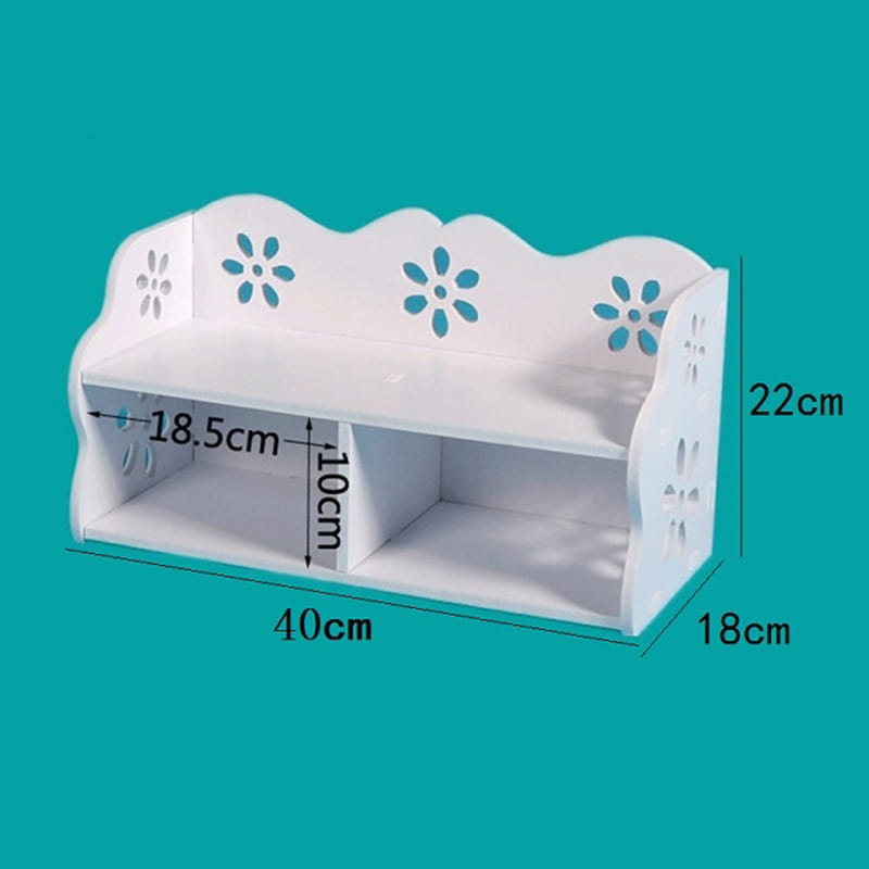 Laser Cut Two Tier Cosmetic Storage Organizer Desk Rack