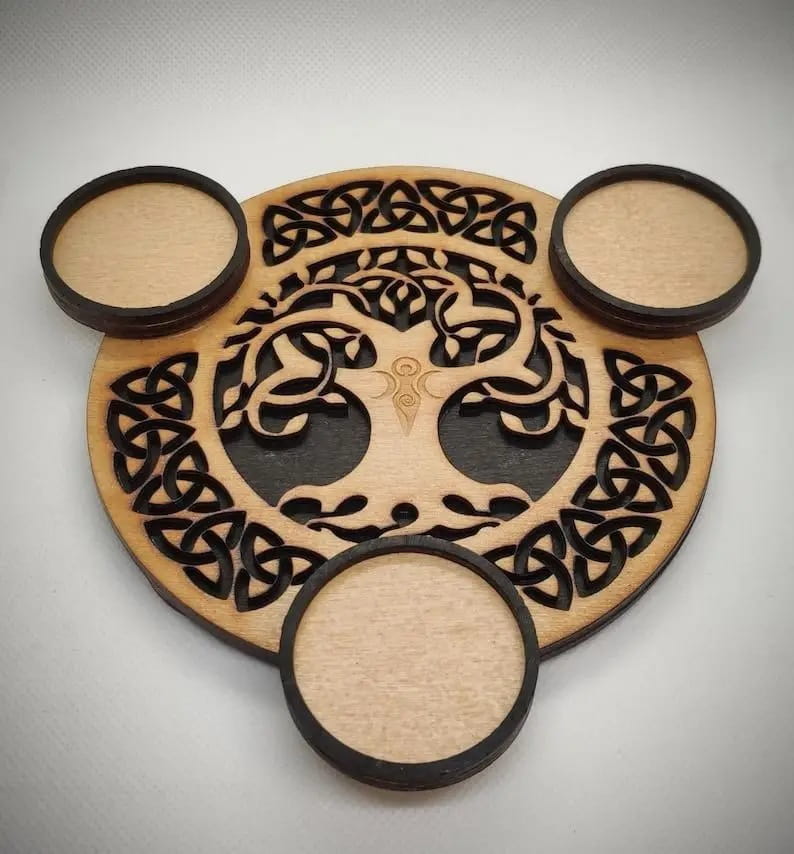 Laser Cut Tree of Life Candle Holder