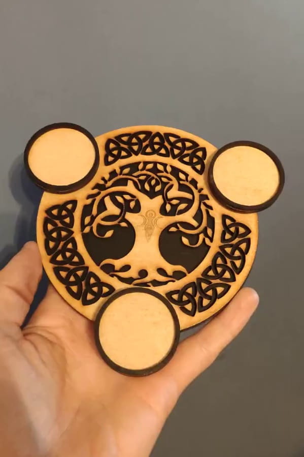 Laser Cut Tree of Life Candle Holder