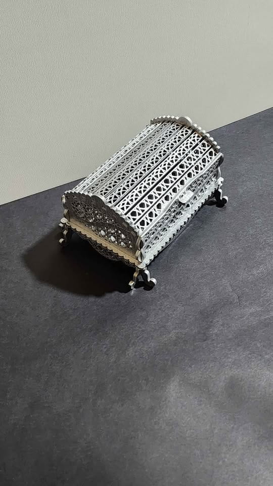 Laser Cut Vintage Intricate Jewelry Box Keepsake Trinket Box