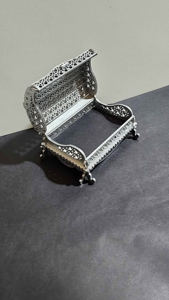 Laser Cut Vintage Intricate Jewelry Box Keepsake Trinket Box