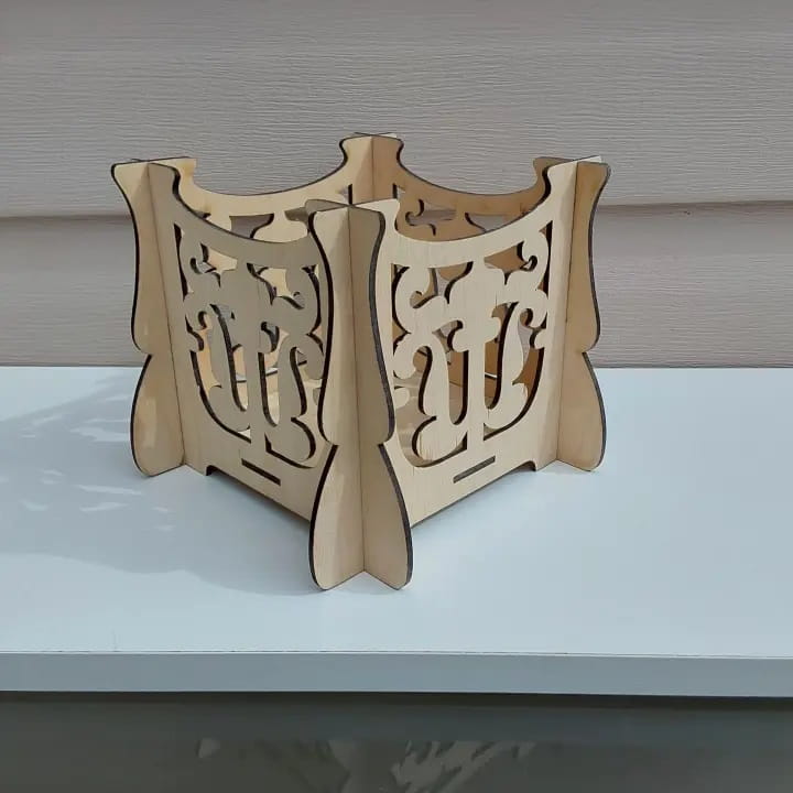 Laser Cut Wooden Flower Arrangement Box