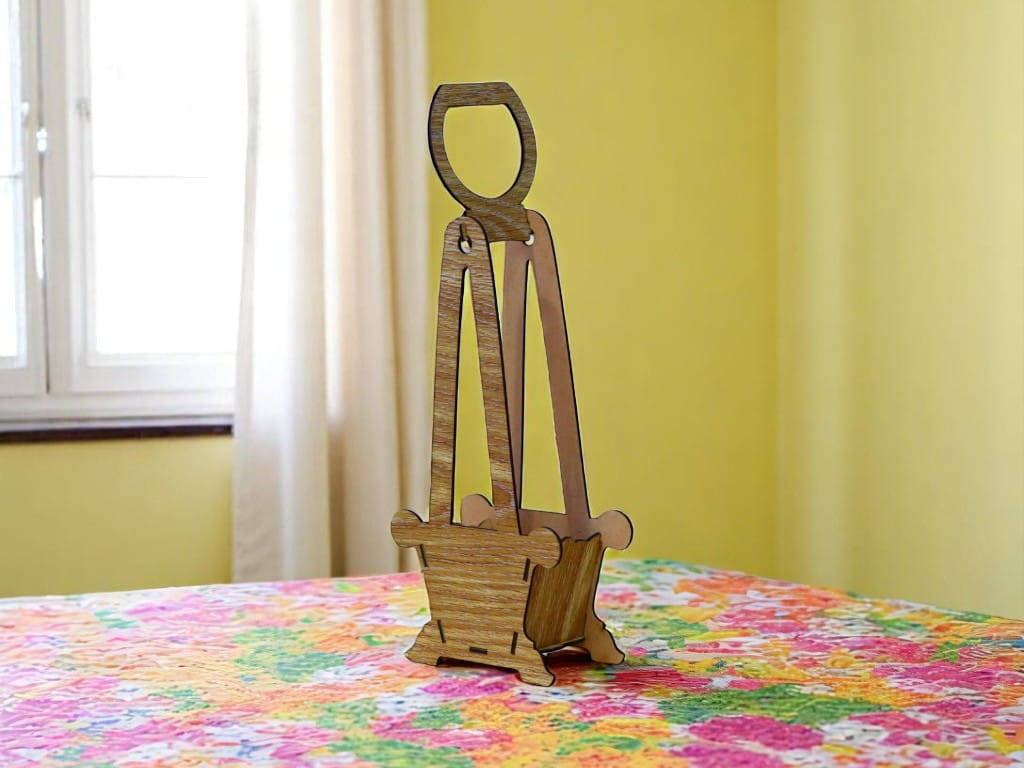 Laser Cut Wooden Flower Gift Basket