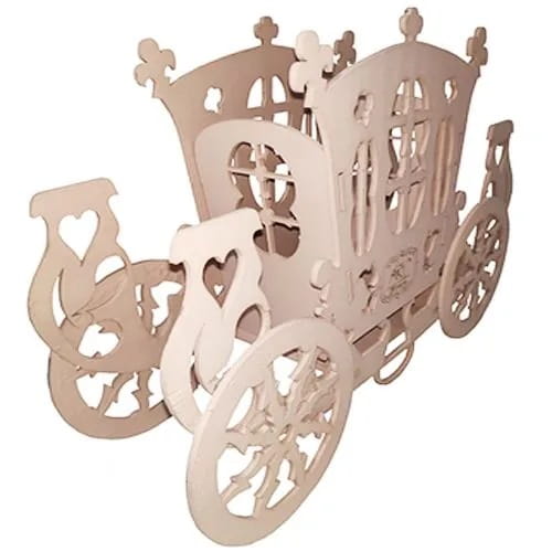 Laser Cut Cinderella Carriage Centerpiece Event Decoration