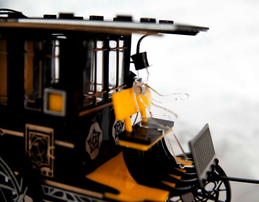 Laser Cut Royal Horse Drawn Carriage Wooden Model Puzzle Kit