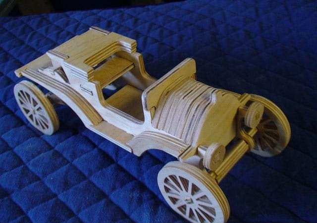 Laser Cut Ford T Model 3D Puzzle Toy Car