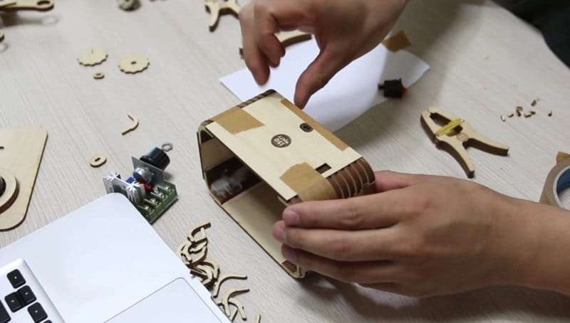 Laser Cut Edison Dimmer Switch Lamp