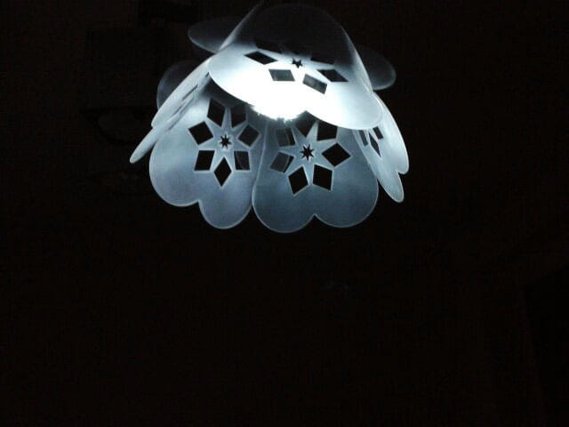 Laser Cut Acrylic Flower Pendant Lamp