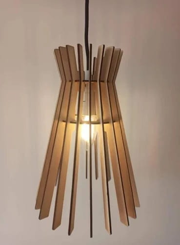Laser Cut Decorative Wooden Lampshade