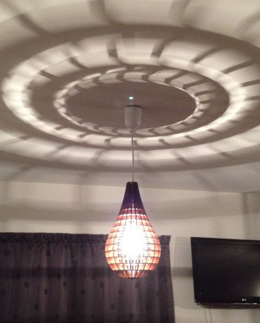 Laser Cut Teardrop Pendant Light