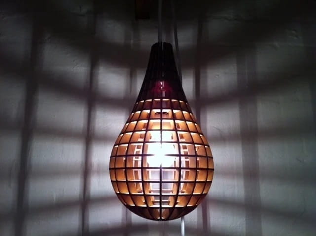 Laser Cut Teardrop Pendant Light
