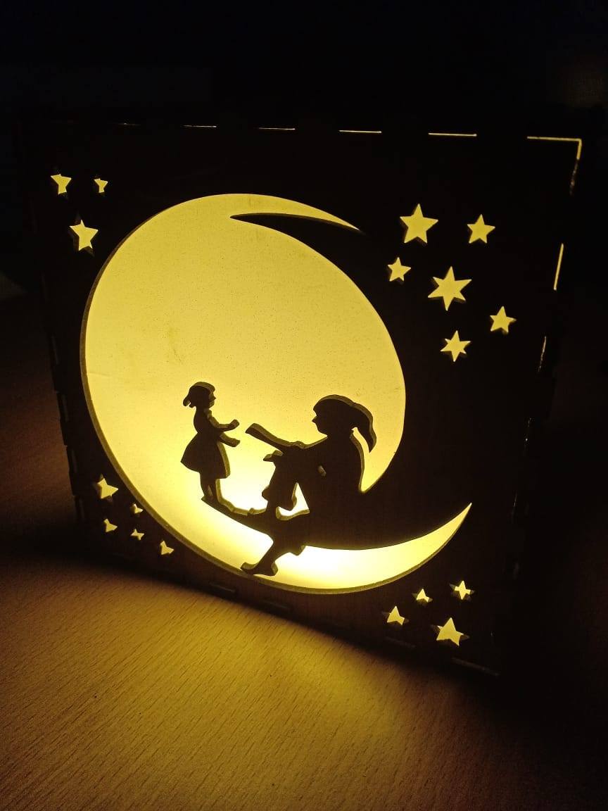Laser Cut Tree of Life Wooden Lightbulb Box