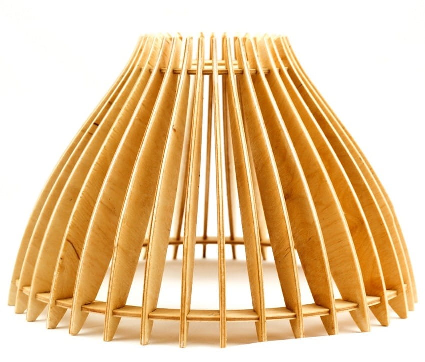 Laser Cut Nordic Style Wooden Hanging Pendant Lamp