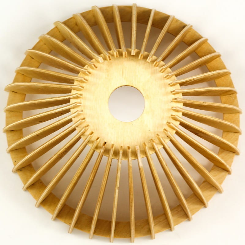 Laser Cut Nordic Style Wooden Hanging Pendant Lamp
