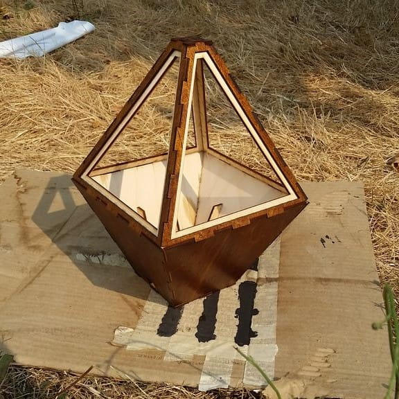 Laser Cut Wooden Constellation Lamp