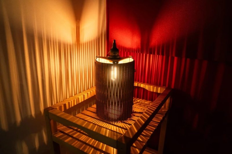 Laser Cut Living Hinge Hanging Lamp