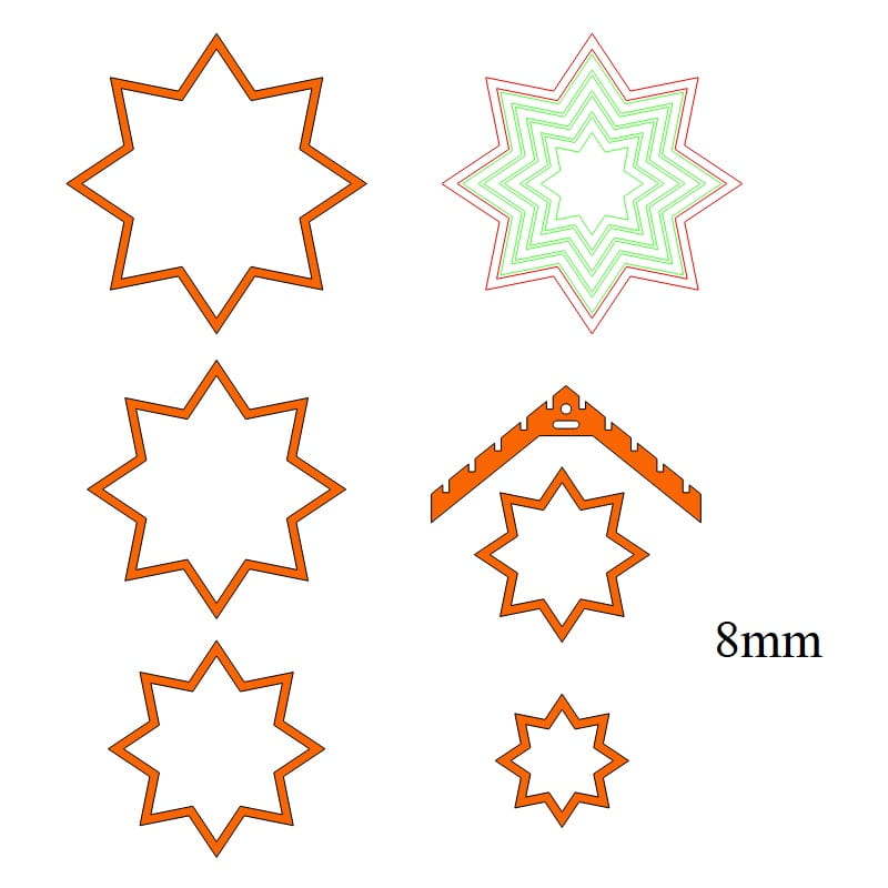 Laser Cut Wooden Star Pendant Lamp Shade