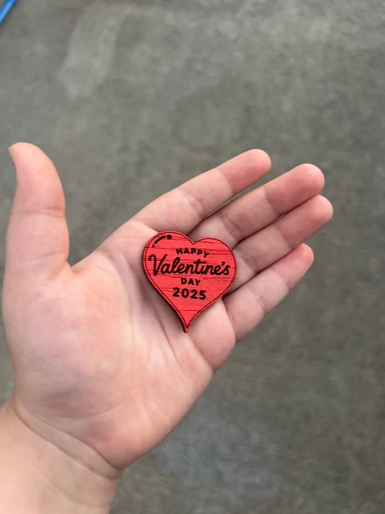 Laser Cut Valentines Day School Handouts or Earrings