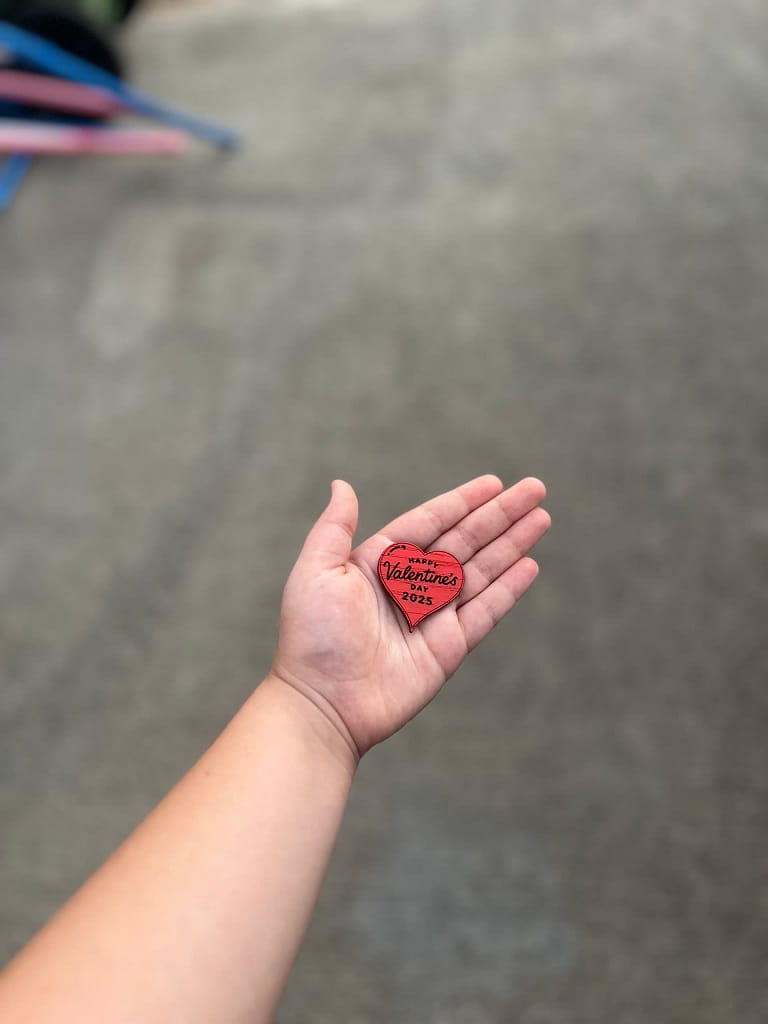 Laser Cut Valentines Day School Handouts or Earrings