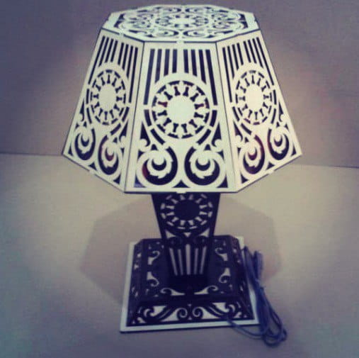 Laser Cut Intricate Decorative Table Lamp