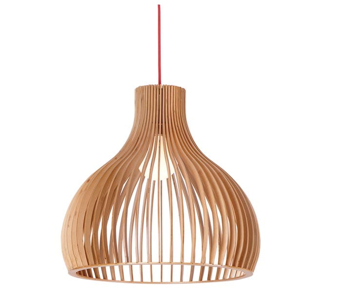 Laser Cut Modern Wooden Pendant Lamp