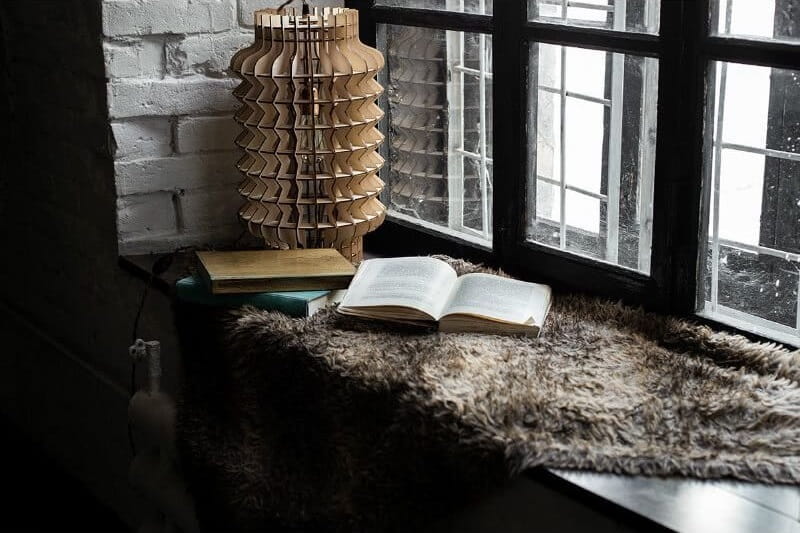 Laser Cut Unique Design Wooden Lamp