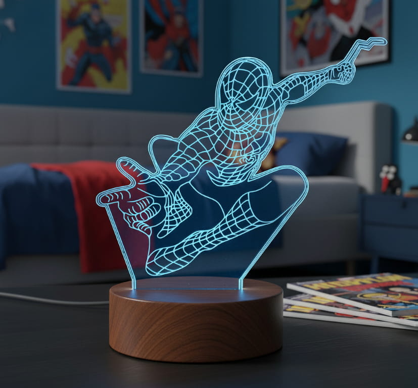 Lampada 3D Gamer Pro | Luci Notturne A Touch Con Gamepad | 7 Colori E Luminosità Regolabile