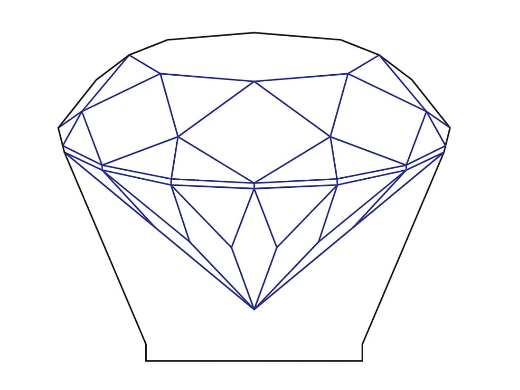 Laser Engraved Diamond Acrylic 3D Illusion LED Lamp