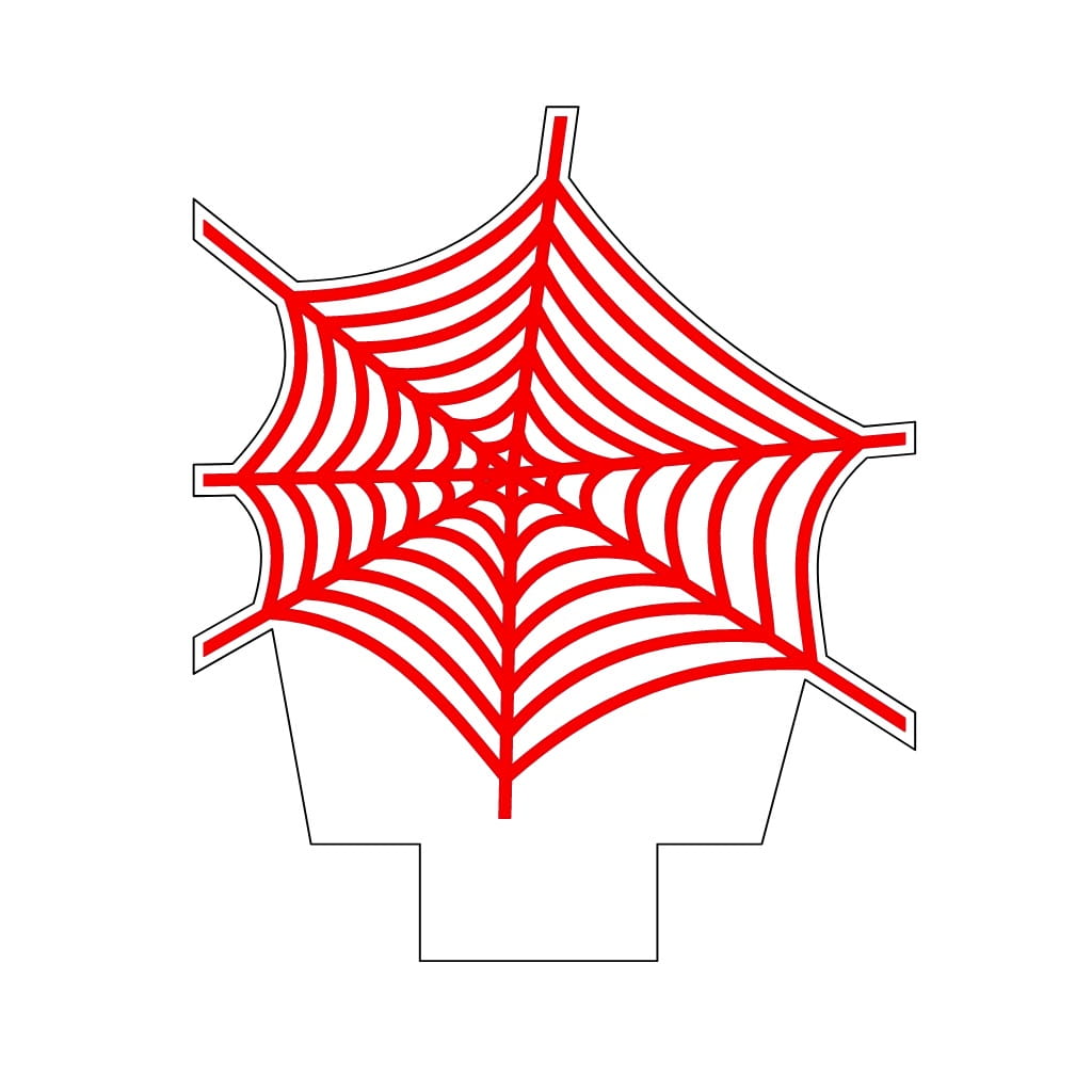 Laser Engraved Spiderweb Acrylic Night Light