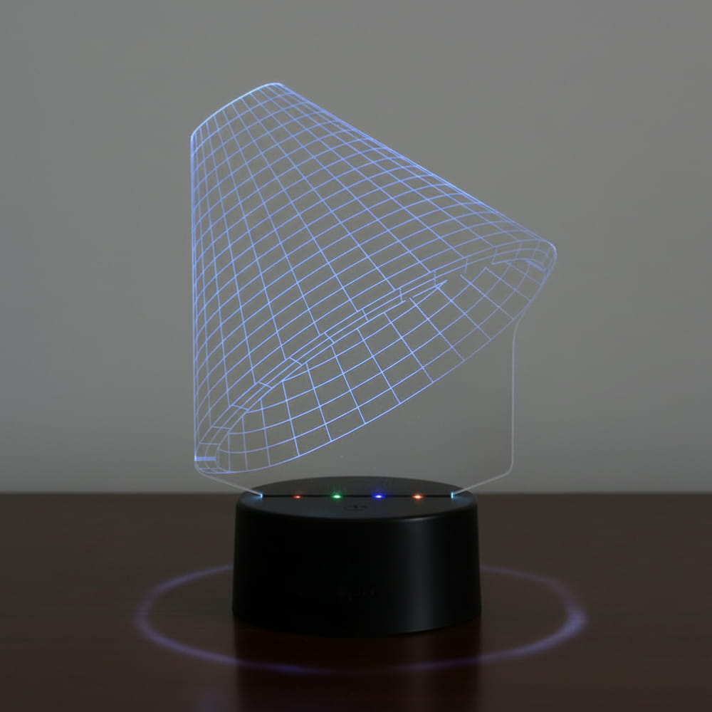 Laser Engraved Lampshade 3D Optical Illusion Lamp